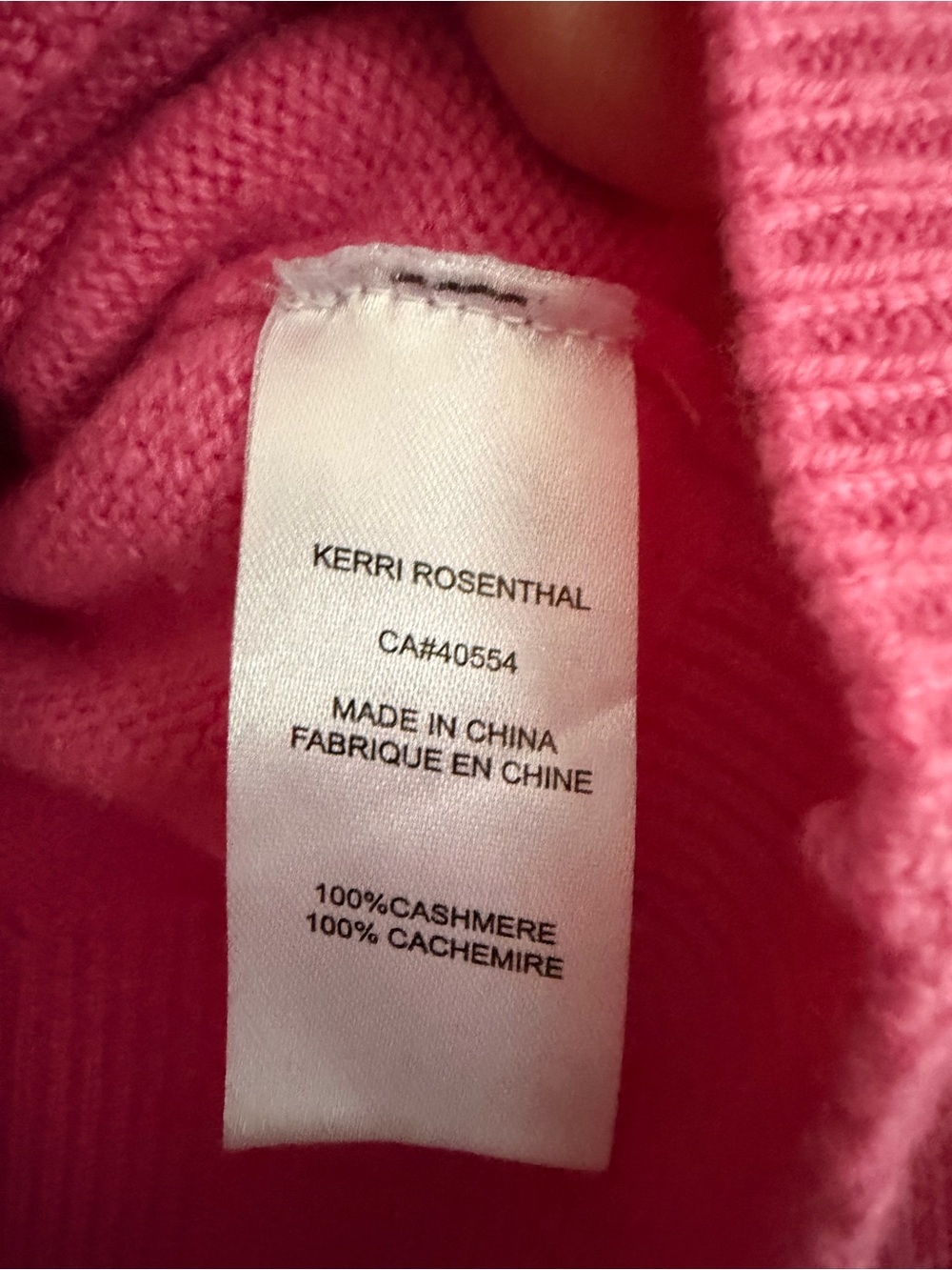 Kerri Rosenthal Imperfect Heart Collection Crewneck Sweater 100% Cashmere - Picture 4 of 4